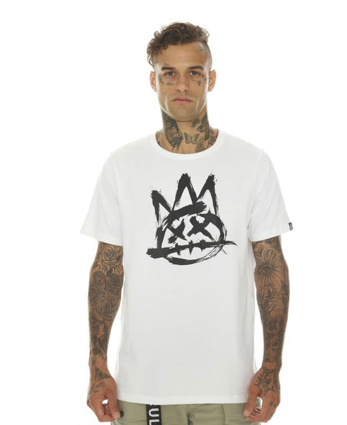 CULT OF INDIVIDUALITY WHITE BRUSHED SHIMUCHAN TEE