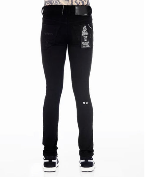 CULT OF INDIVIDUALITY BLACK INK JEANS