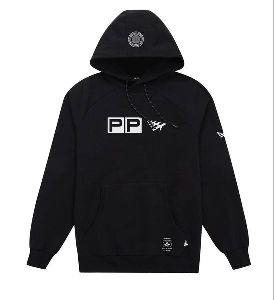PAPER PLANES INSPIRED BLK PULLOVER HOODIE