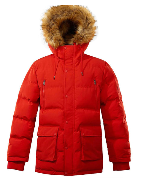 RICH COTTON RED PUFFER COAT