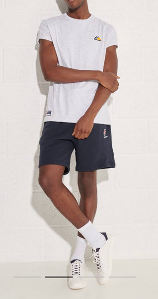 SUPERDRY SPORTS STYLE NAVY SWEAT SHORTS