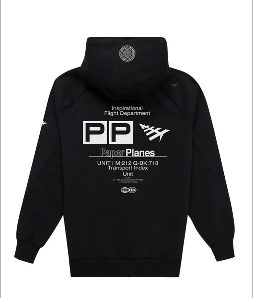 PAPER PLANES INSPIRED BLK PULLOVER HOODIE